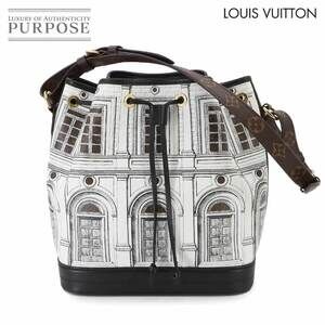 Louis Vuitton Noe Shoulder Bag Monogram Leather White Black Fornasetti